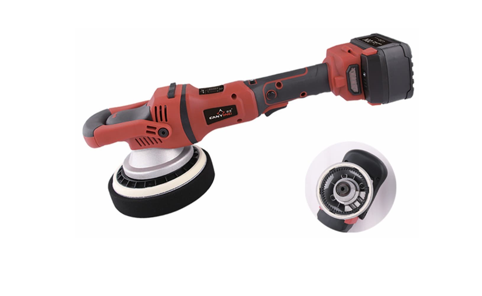 GX5966GA Cordless eccentric polisher with forced rotation