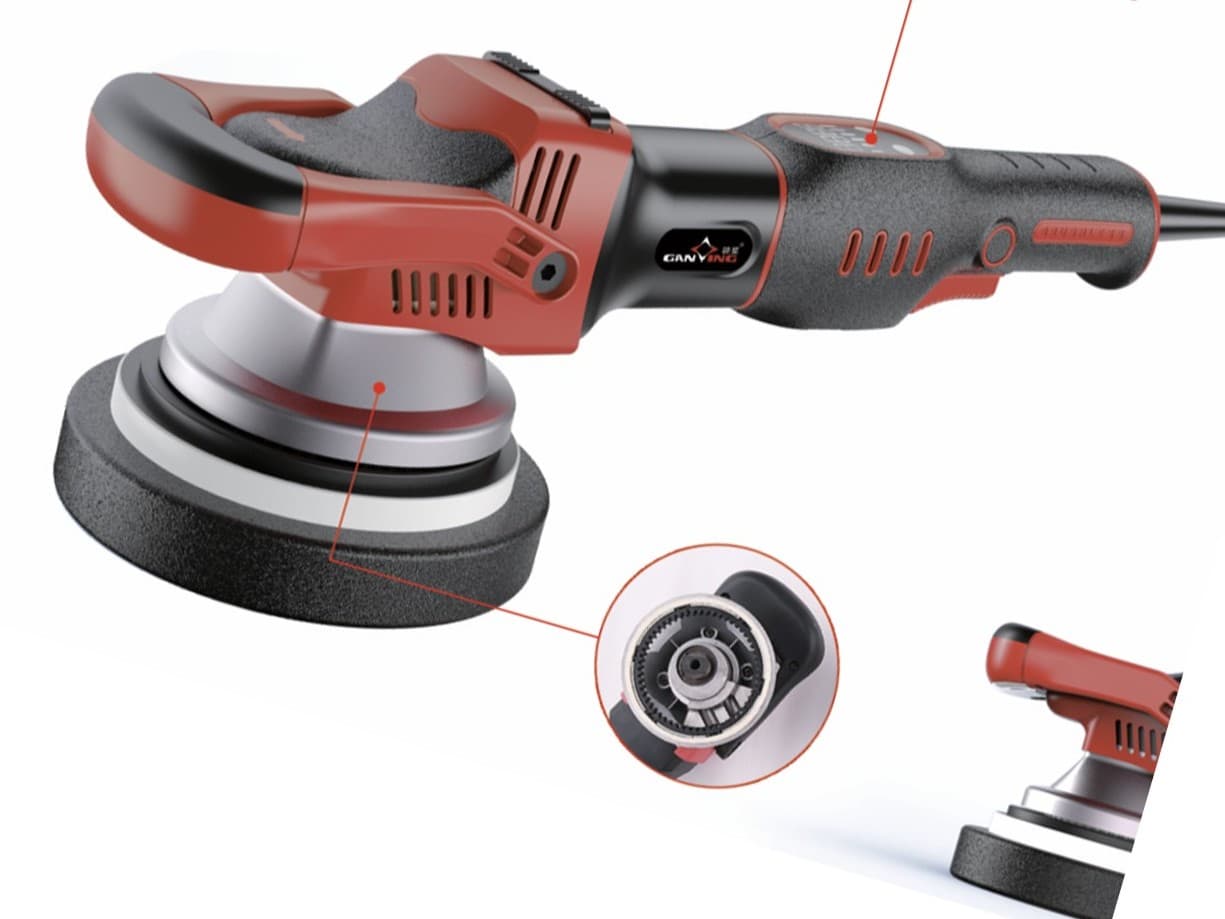 GX5808 Gear Driven Dual Action Polisher,Pressure-Proof&Anti-Stall&High Efficiency,Rotary Power and DA Safety