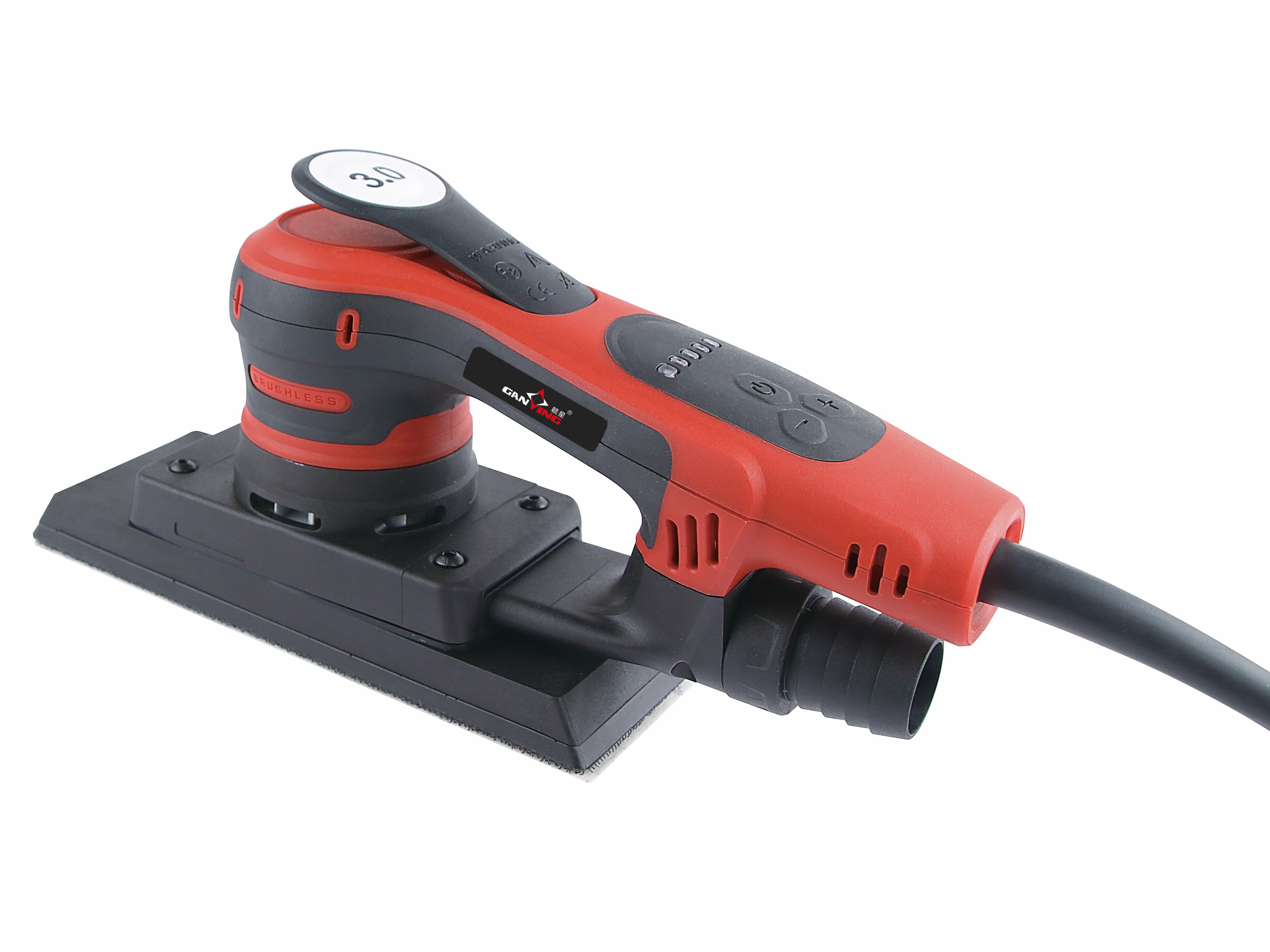 GX5803 Rectangular Orbital Sander, LED Speed Display, Hall Sensor Switch, Brushless Motor, Dust-Free Sanding
