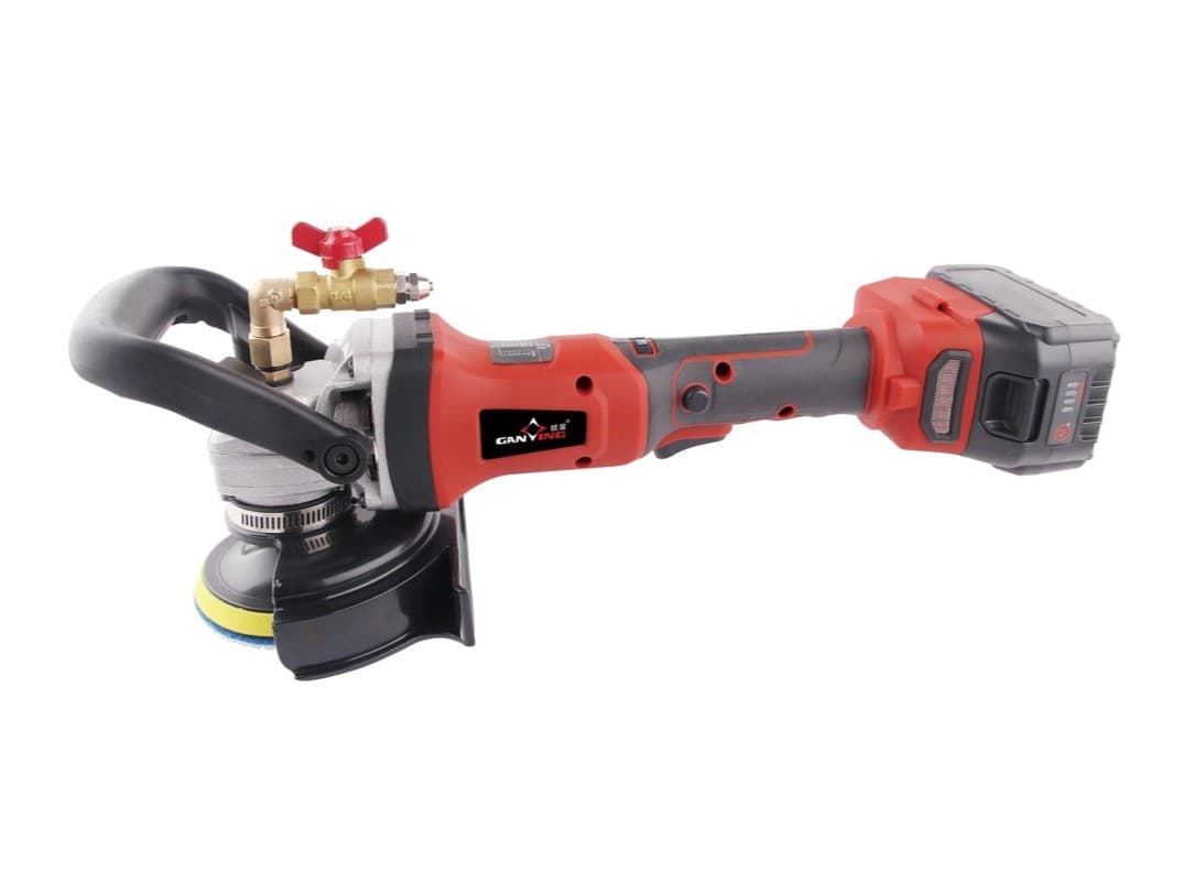GX5966WP Cordless Wet Polisher，Brushless,Wet stone polisher with variable speed,Flexiable Splash Guard
