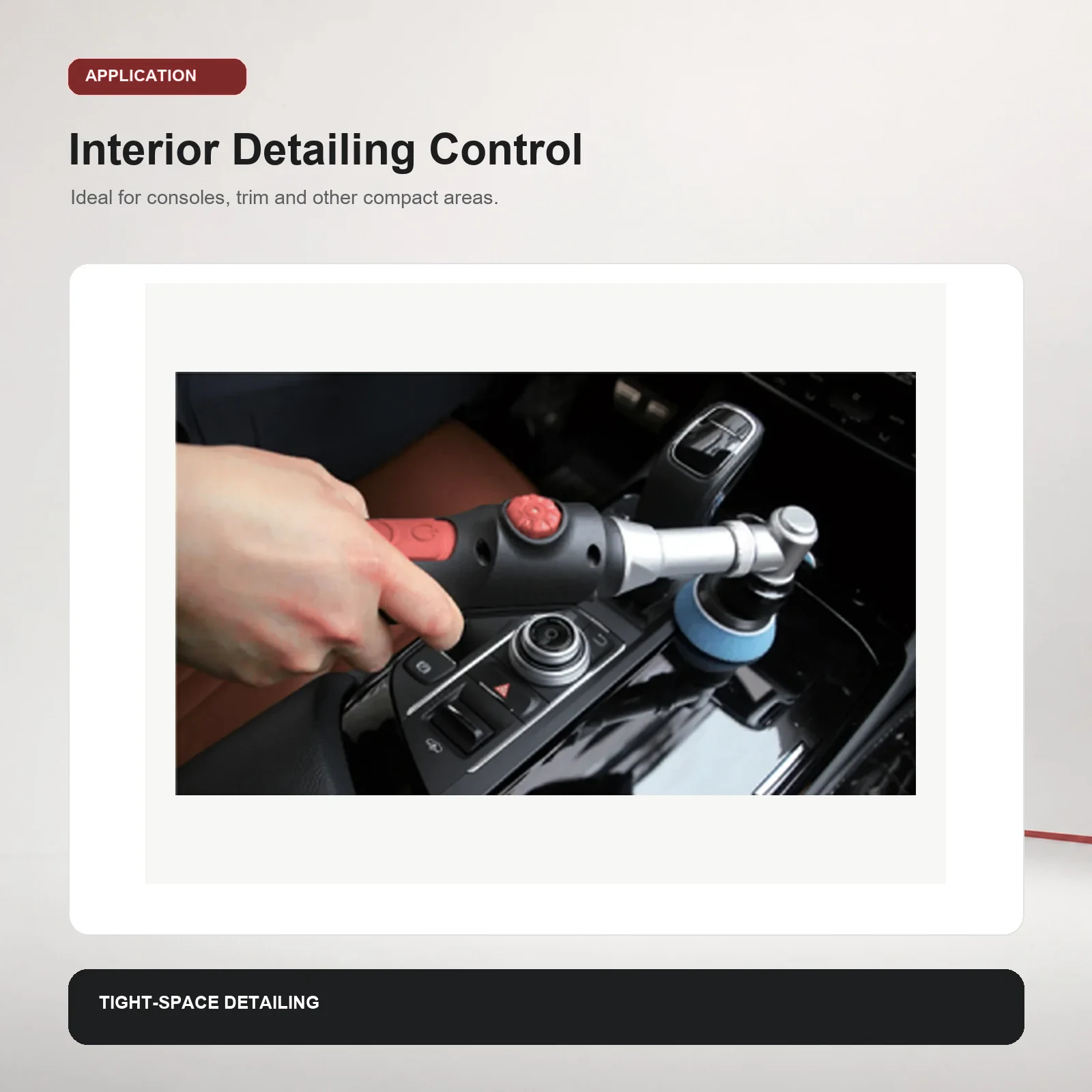 GANXING GX5901 mini The smart mini polisher with dual mode (Rotary & DA), Quick-Change working head product view 7