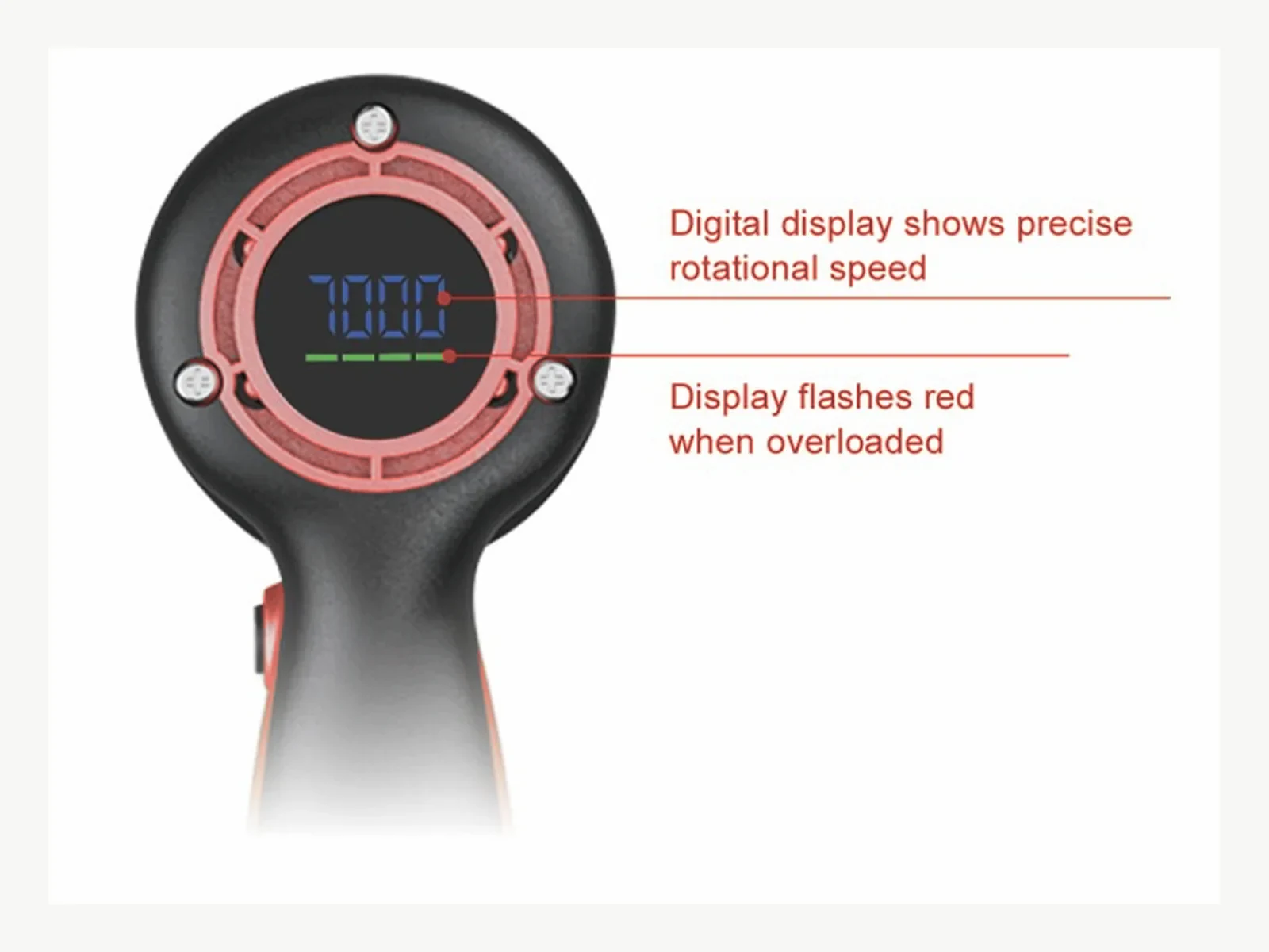 GANXING GX5906DA Compact cordless random orbital polisher with digital speed display orbital polisher
