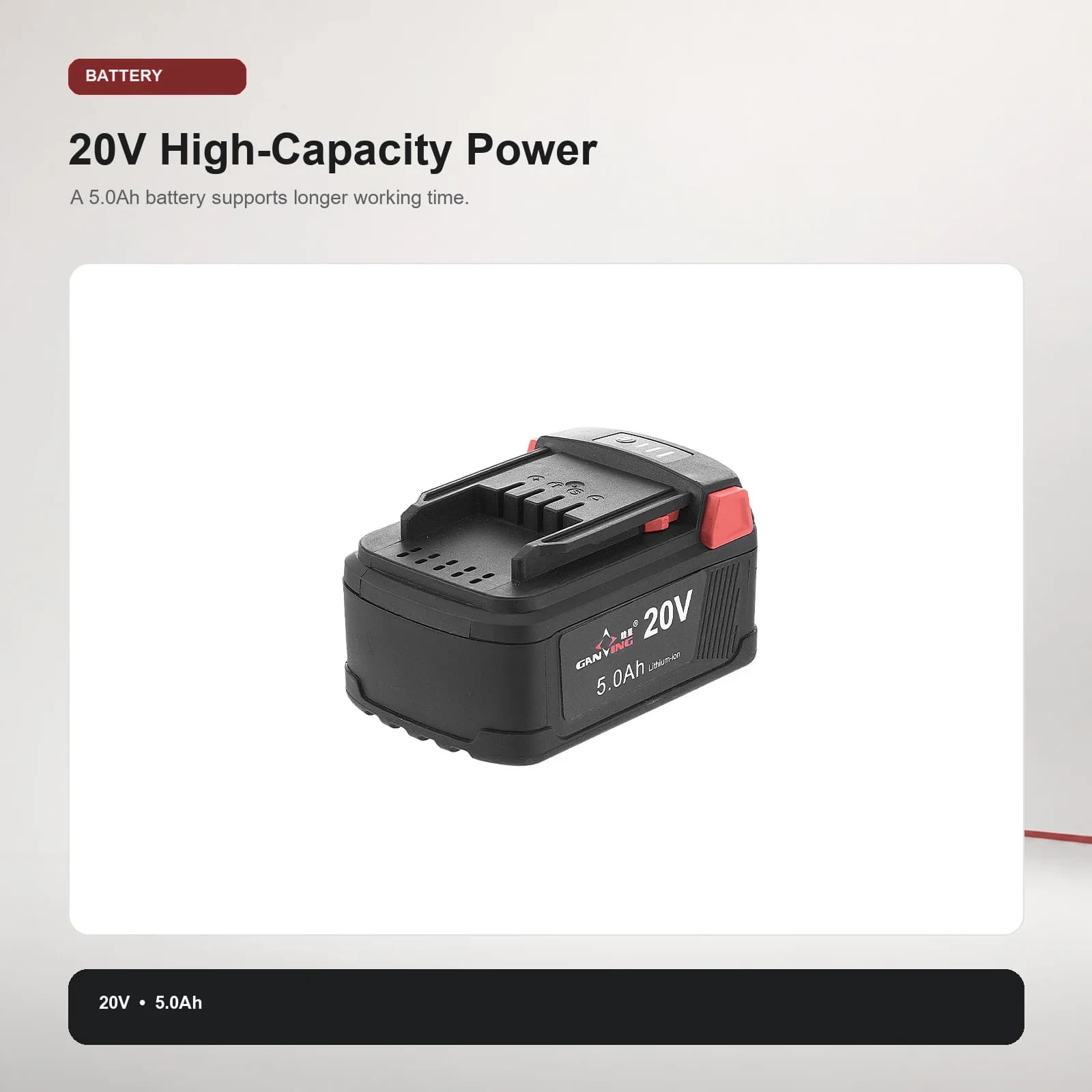 GANXING GX5966GA Cordless eccentric polisher with forced rotation product view 4