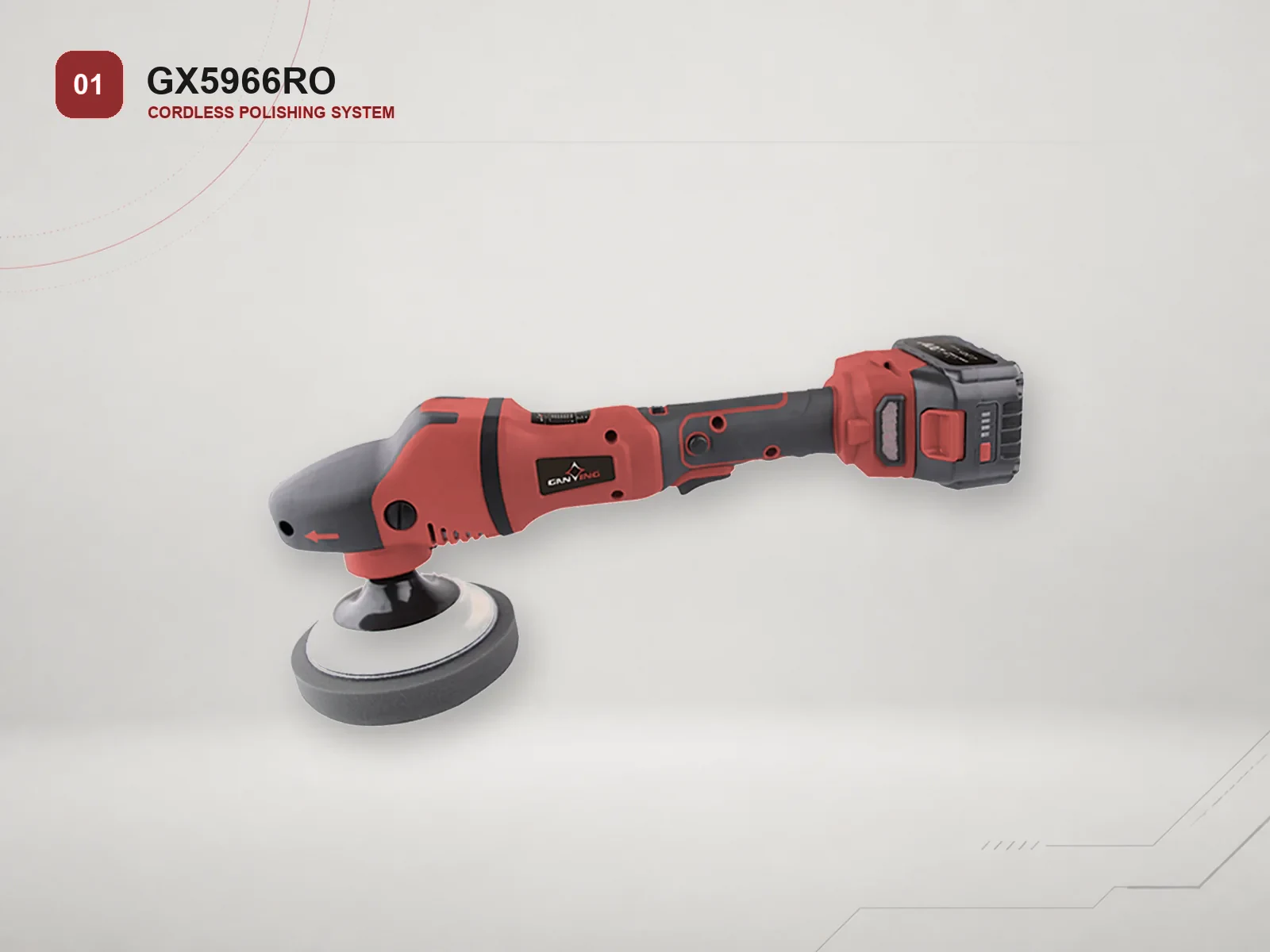 GANXING GX5966RO Cordless rotary polisher main product view