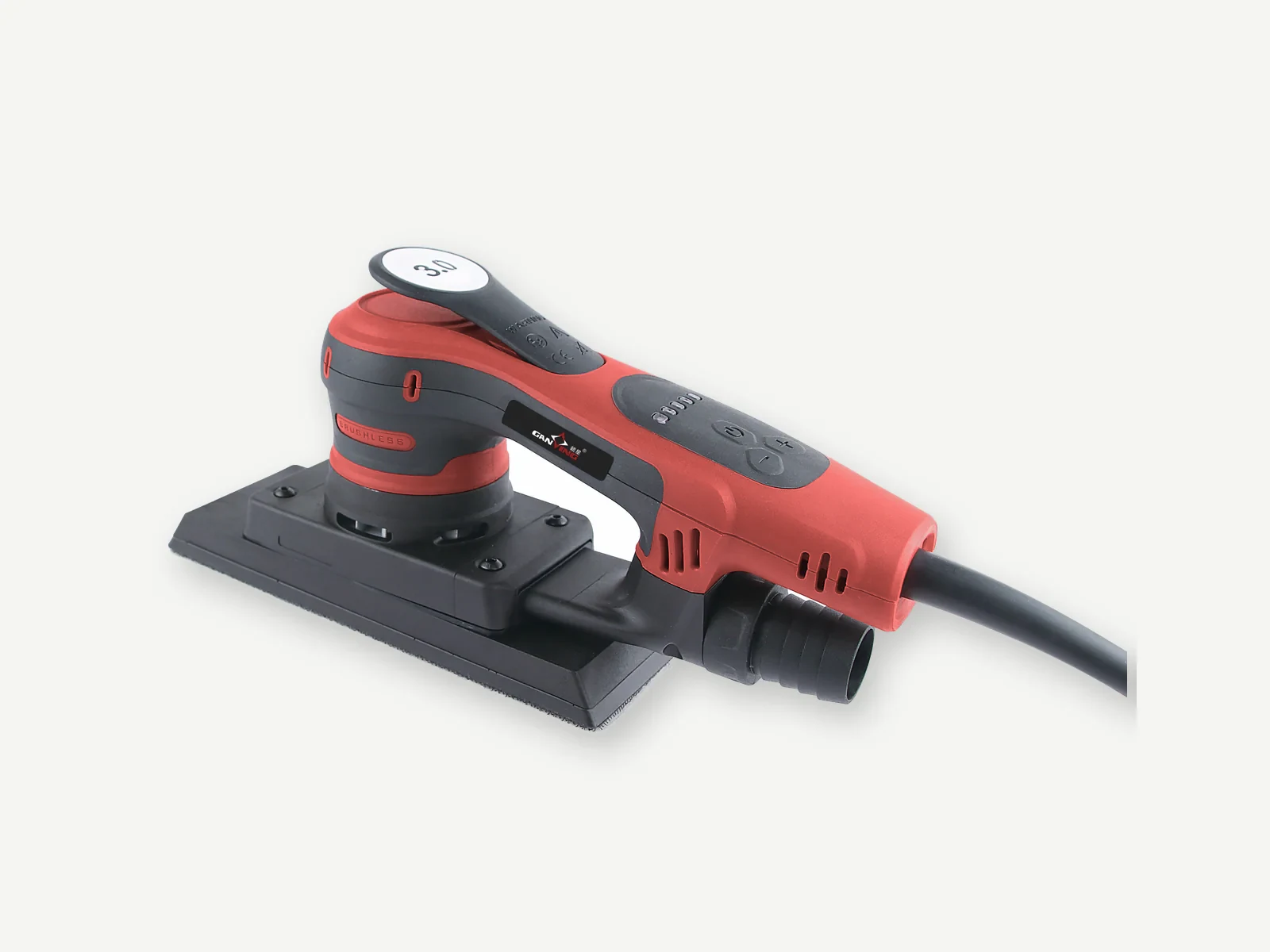 GANXING GX5803 Rectangular Orbital Sander, LED Speed Display, Hall Sensor Switch, Brushless Motor, Dust-Free Sanding main product view