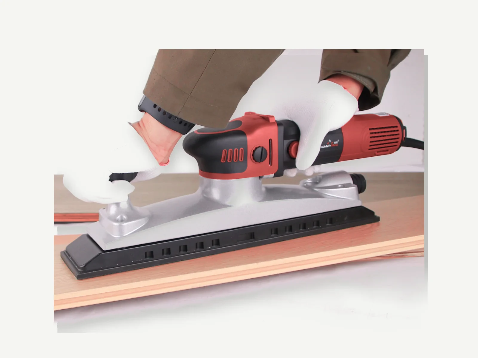 GANXING GX6050 Rectangular Orbital Sander, Orbital movement, Integral dust extraction system, Light and compact body, Maximum grip product view 2
