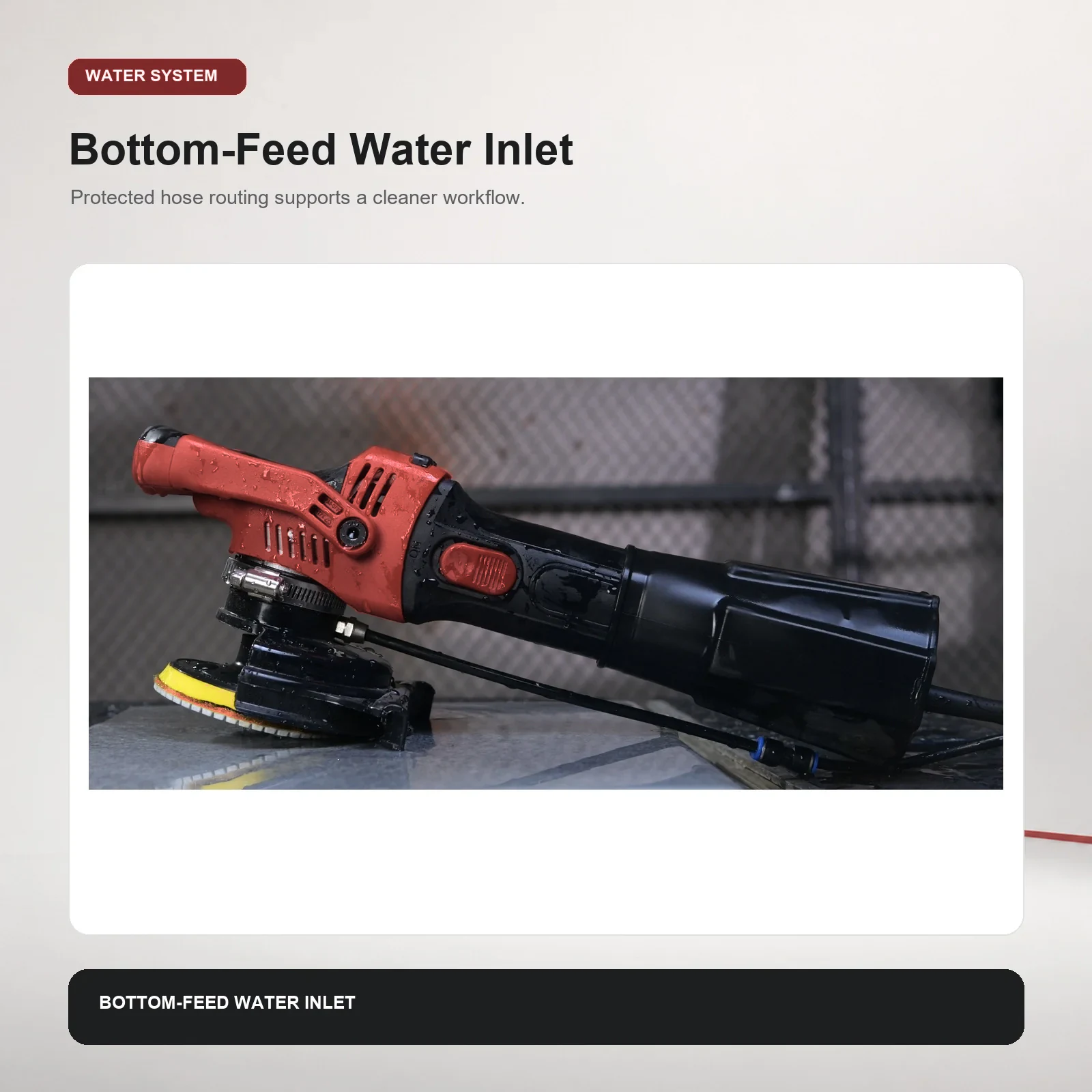 GANXING GX5810WP Wet Polisher with Brushless Motor and Flexible Splash Guard product view 3