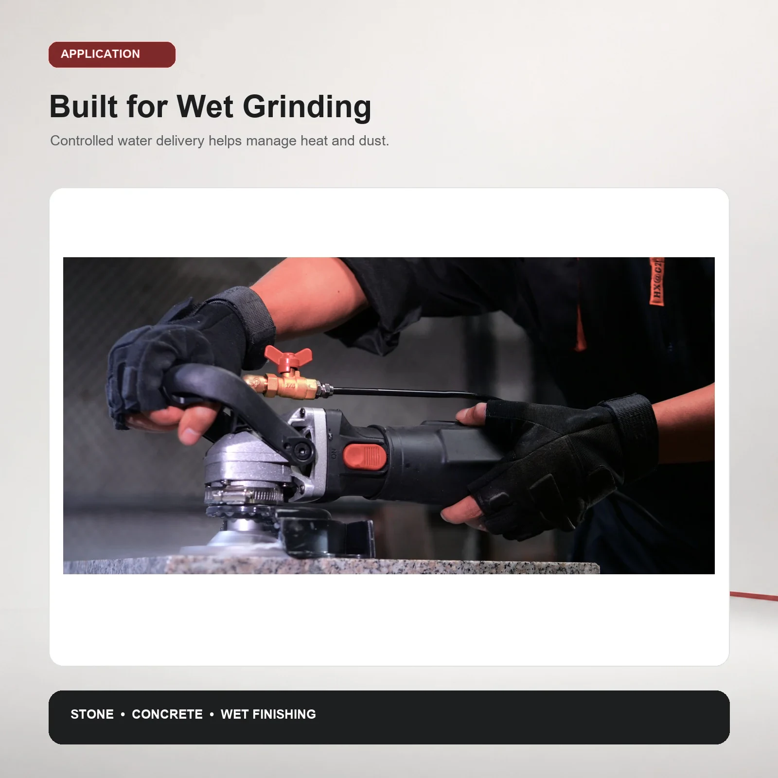 GANXING GX5810WP Wet Polisher with Brushless Motor and Flexible Splash Guard product view 5