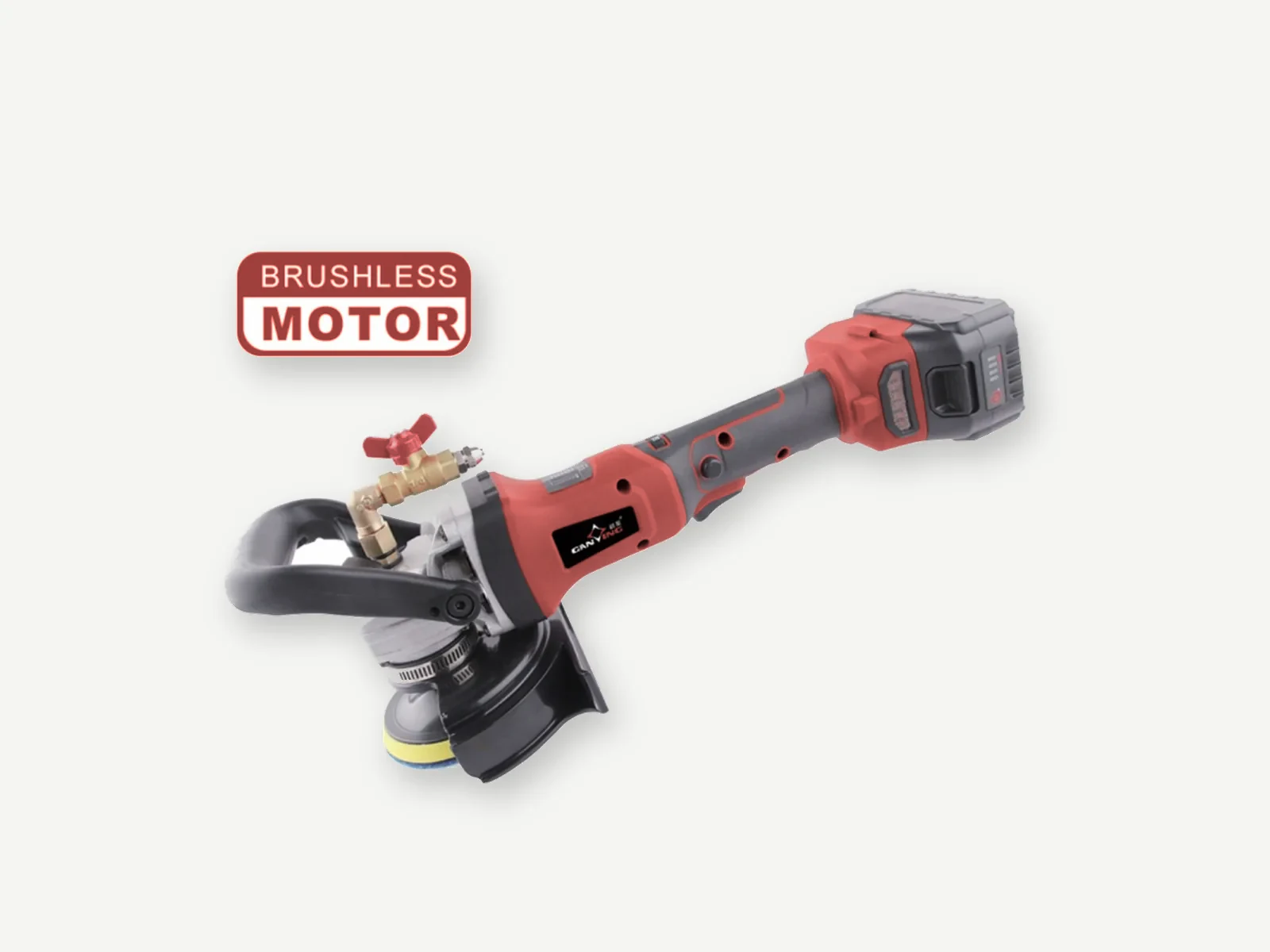 GANXING GX5966WP Cordless Wet Polisher with Brushless Motor, Variable Speed, and Flexible Splash Guard product view 3